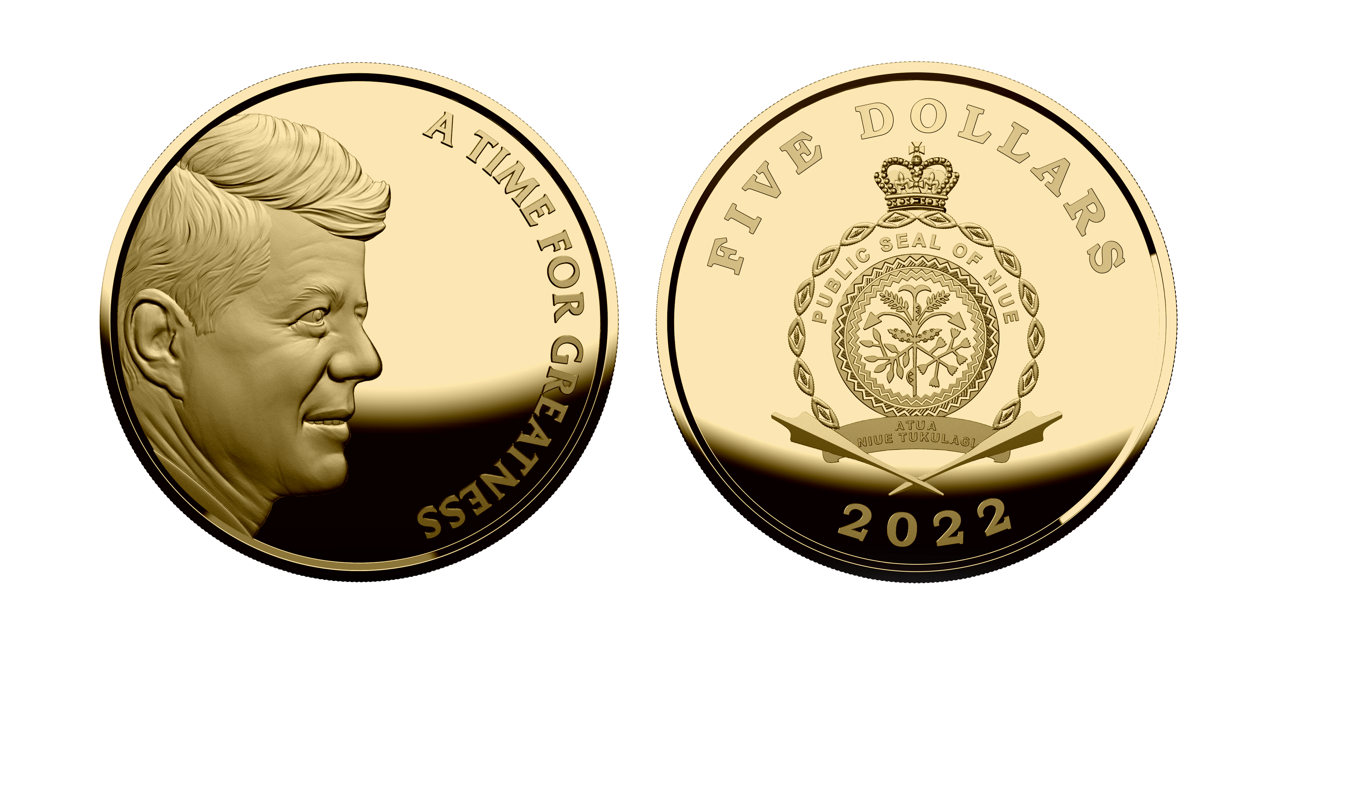 John F. Kennedy portrait coin John F. Kennedy portrait coin